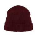 Burgundy - Back - Atlantis Woolly Wool Blend Beanie