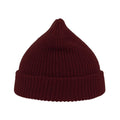 Burgundy - Side - Atlantis Woolly Wool Blend Beanie