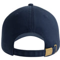 Navy - Back - Atlantis Unisex Adult Fraser 6 Panel Organic Cotton Baseball Cap