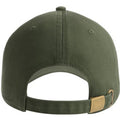 Olive - Back - Atlantis Unisex Adult Fraser 6 Panel Organic Cotton Baseball Cap