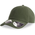 Olive - Side - Atlantis Unisex Adult Fraser 6 Panel Organic Cotton Baseball Cap