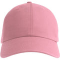 Pink - Front - Atlantis Unisex Adult Fraser 6 Panel Organic Cotton Baseball Cap