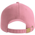 Pink - Back - Atlantis Unisex Adult Fraser 6 Panel Organic Cotton Baseball Cap