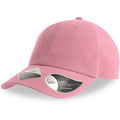 Pink - Side - Atlantis Unisex Adult Fraser 6 Panel Organic Cotton Baseball Cap