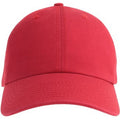 Red - Front - Atlantis Unisex Adult Fraser 6 Panel Organic Cotton Baseball Cap