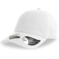 White - Side - Atlantis Unisex Adult Fraser 6 Panel Organic Cotton Baseball Cap