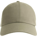 Khaki - Front - Atlantis Unisex Adult Fraser 6 Panel Organic Cotton Baseball Cap