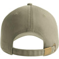 Khaki - Back - Atlantis Unisex Adult Fraser 6 Panel Organic Cotton Baseball Cap