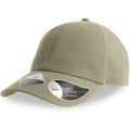 Khaki - Side - Atlantis Unisex Adult Fraser 6 Panel Organic Cotton Baseball Cap