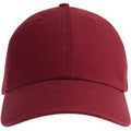 Cardinal Red - Front - Atlantis Unisex Adult Fraser 6 Panel Organic Cotton Baseball Cap