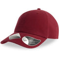 Cardinal Red - Side - Atlantis Unisex Adult Fraser 6 Panel Organic Cotton Baseball Cap