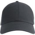 Dark Grey - Front - Atlantis Unisex Adult Fraser 6 Panel Organic Cotton Baseball Cap