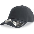 Dark Grey - Side - Atlantis Unisex Adult Fraser 6 Panel Organic Cotton Baseball Cap