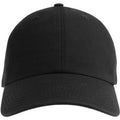 Black - Front - Atlantis Unisex Adult Fraser 6 Panel Organic Cotton Baseball Cap