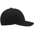 Black - Side - Atlantis Unisex Adult Pitcher Flexible Baseball Cap