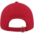 Red - Back - Atlantis Unisex Adult Curved Twill Baseball Cap