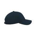 Navy - Side - Atlantis Unisex Adult Curved Twill Baseball Cap