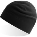 Black - Side - Atlantis Unisex Adult Birk Recycled Polyester Beanie