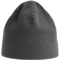 Dark Grey - Front - Atlantis Unisex Adult Birk Recycled Polyester Beanie