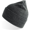 Dark Grey Melange - Back - Atlantis Unisex Adult Pure Recycled Beanie