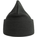 Dark Grey Melange - Side - Atlantis Unisex Adult Pure Recycled Beanie