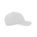 White - Back - Atlantis Recy Six Recycled Polyester Baseball Cap