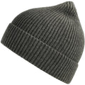 Dark Grey Melange - Side - Atlantis Unisex Adult Andy Recycled Polyester Beanie