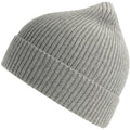 Light Grey Melange - Side - Atlantis Unisex Adult Andy Recycled Polyester Beanie