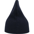 Navy - Side - Atlantis Unisex Adult Brad Recycled Slouch Beanie