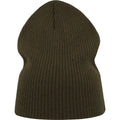 Olive - Back - Atlantis Unisex Adult Brad Recycled Slouch Beanie