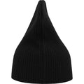 Black - Side - Atlantis Unisex Adult Brad Recycled Slouch Beanie