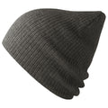 Dark Grey Melange - Front - Atlantis Unisex Adult Brad Recycled Slouch Beanie