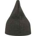 Dark Grey Melange - Side - Atlantis Unisex Adult Brad Recycled Slouch Beanie