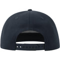 Navy - Back - Atlantis Unisex Adult 5 Panel Snapback Baseball Cap