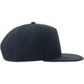 Navy - Side - Atlantis Unisex Adult 5 Panel Snapback Baseball Cap