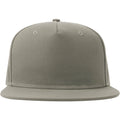 Grey - Front - Atlantis Unisex Adult 5 Panel Snapback Baseball Cap