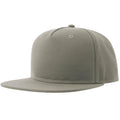 Grey - Lifestyle - Atlantis Unisex Adult 5 Panel Snapback Baseball Cap