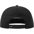 Black - Back - Atlantis Unisex Adult 5 Panel Snapback Baseball Cap