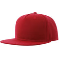 Red - Lifestyle - Atlantis Unisex Adult 5 Panel Snapback Baseball Cap