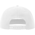 White - Back - Atlantis Unisex Adult 5 Panel Snapback Baseball Cap