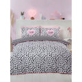 Black-White - Side - Rapport Dalmatian Print Duvet Cover Set