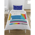 White-Blue-Purple - Side - Periodic Table Duvet Cover Set