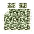 Green - Front - Bedding & Beyond Camouflage Duvet Cover Set