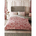 Pink-Grey - Back - Bellerose Floral Duvet Cover Set