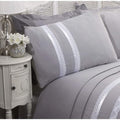 Silver - Back - Rapport Annabella Duvet Cover Set