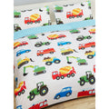 White-Blue-Red - Lifestyle - PriceRightHome Childrens-Kids Trucks & Transport Duvet Cover Set