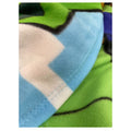 Green-Brown-Blue - Back - Minecraft Fleece Blocks Blanket