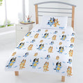 Yellow - Back - Bluey Childrens-Kids Duvet Cover Set