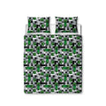 Green-Multicoloured - Back - Minecraft Blocks Duvet Cover Set