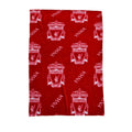 Red-White - Front - Liverpool FC YNWA Rotary Fleece Blanket